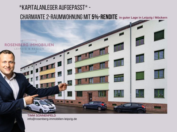 *5%-Rendite* 2-Raumwohnung mitten in Leipzig!