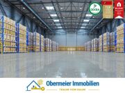 Moderne Industriehalle mit Rolltor, Glasfront und Top-Verkehrsanbind…