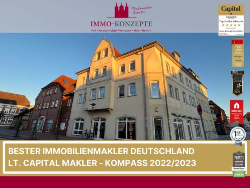 Attraktive barrierearme 3-Raum Wohnung im Zentrum Hagenow - mit gesi…