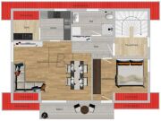 Charmante 2-Zimmer-Dachgeschosswohnung in ruhiger Lage – Wohlfühlen …