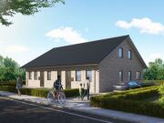 Neubau-Doppelhaushälfte in Leck – KfW-55 mit Ausbaureserve, Fernwärm…