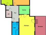 Optimal geschnittene Wohnung mit schöner Terrasse in grüner und ruhi…