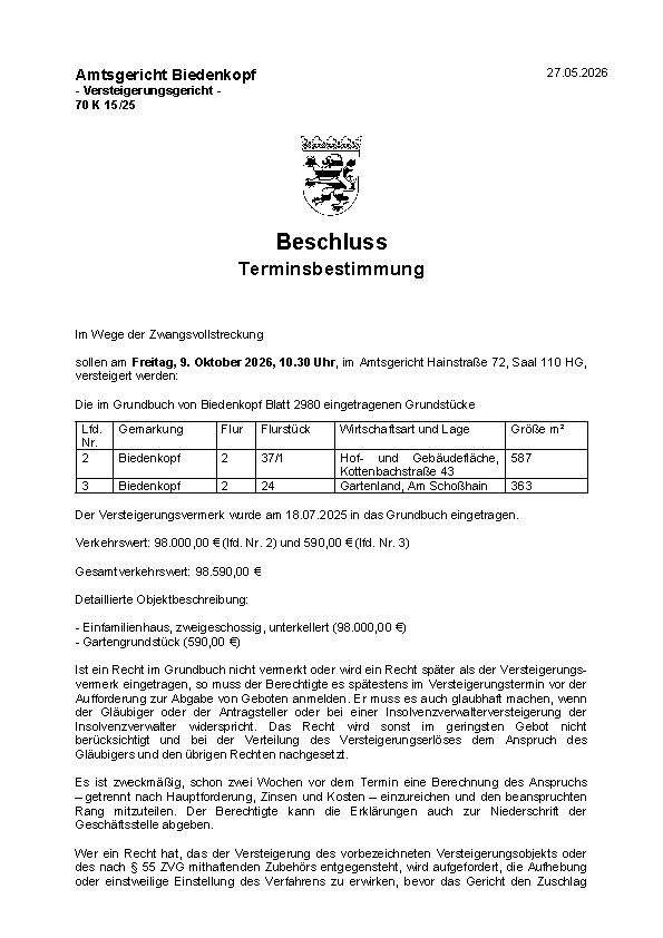 70 K 15/25
