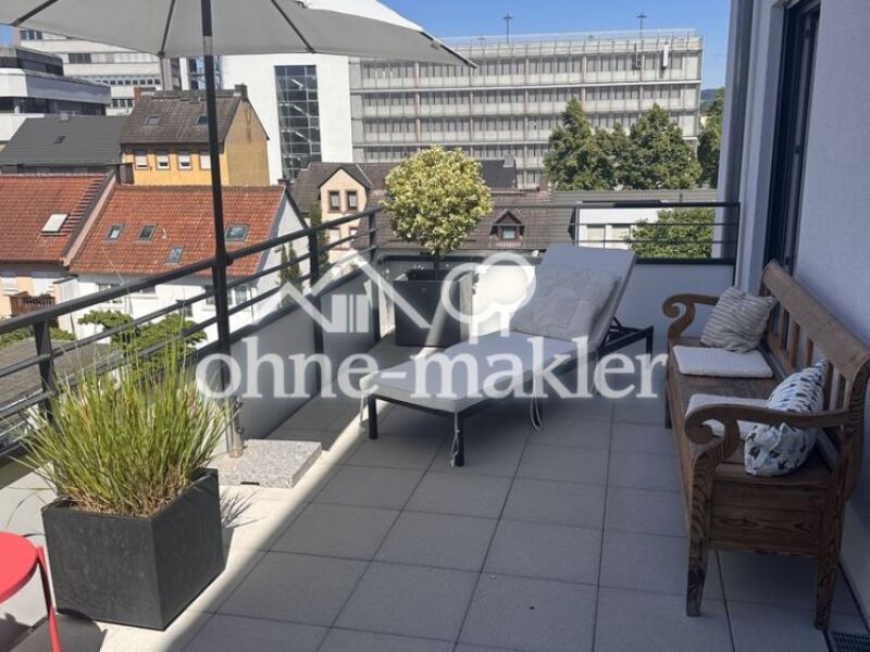 Moderne 3-Zimmer-Wohnung mit großer Terrasse in Aschaffenburg