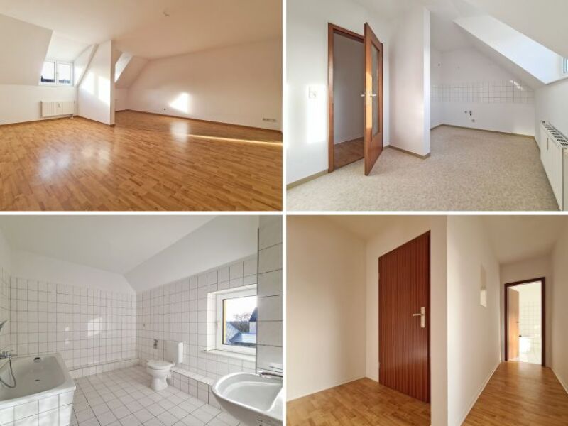 renovierte Dachgeschosswohnung mit großzügigen Wohnbereich, Tageslic…