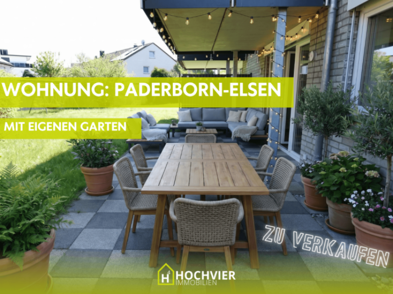 Erdgeschosswohnung mit eigenem Garten in Paderborn-Elsen