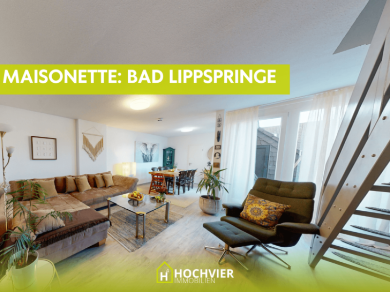 Großzügige Maisonette-Wohnung mit Loggia im Herzen von Bad Lippsprin…