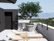 Vir, Wohnung S2 mit Meerblick und Dachterrasse