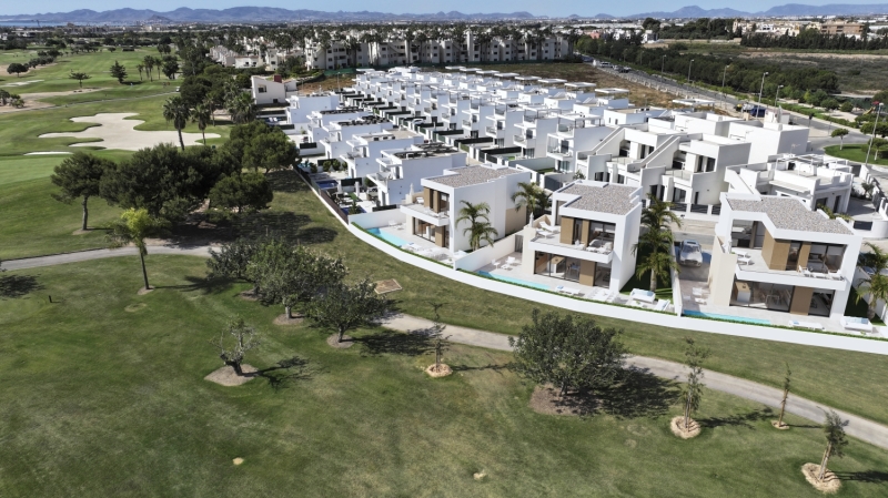 Aerial view from the front