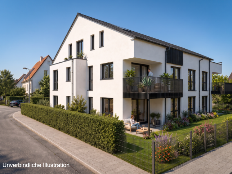 Neubau in Schönaich- Moderne 3 Zimmer Dachgeschosswohnung mit Aufzug