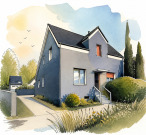 Garagenzeile, Dreifamilienhaus