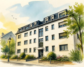 Wohnung im Erdgeschoss mit Garage