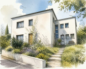 Dreifamilienhaus, Garage