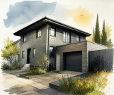Einfamilienhaus mit Garage