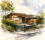 Wohnhaus, Garage