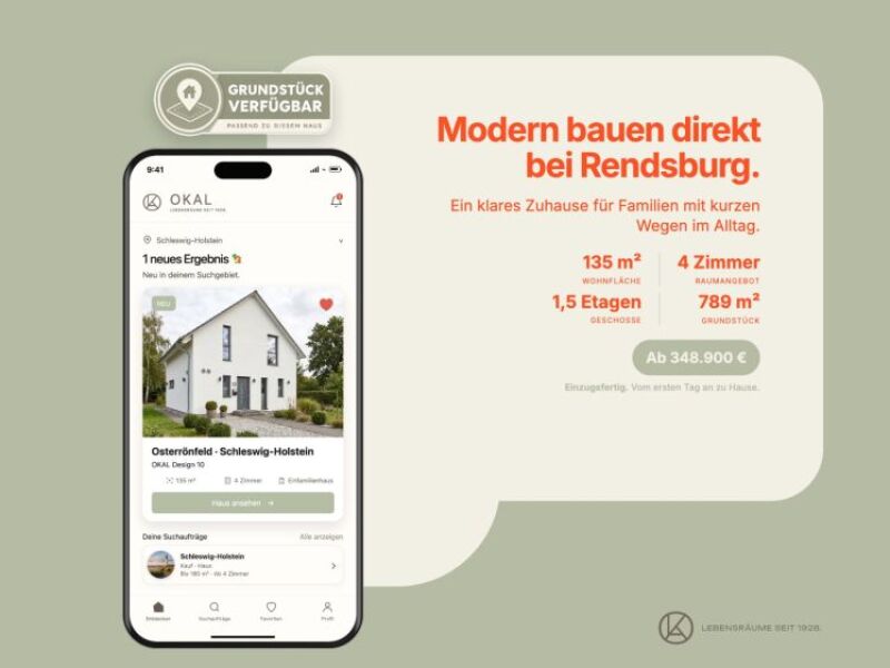 Modern bauen direkt bei Rendsburg