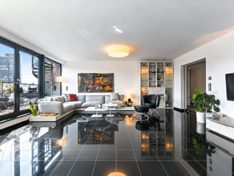 Elbpanorama am Hamburger Fischmarkt - exklusives Penthouse mit 3 Ter…