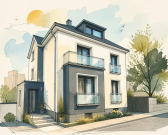 Grundstück, bebaut mit einem Einfamilienhaus