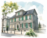 Mehrfamilienhaus, Das Gebäude steht unter Denkmalschutz