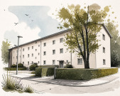 Kfz-Stellplatz, Eigentumswohnung (3 bis 4 Zimmer)
