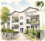 Kfz-Stellplatz, Eigentumswohnung (3 bis 4 Zimmer)