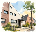 Garage, Doppelhaushälfte
