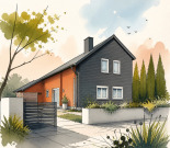 Zweifamilienhaus, Garage