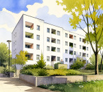 Eigentumswohnung mit Kellerraum und Garage (Wohnungserbbaurecht)