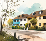Reihenhaus, Kfz-Stellplatz, Einfamilienhaus