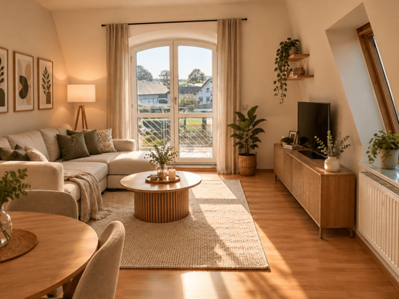 Ruhig wohnen, zentral leben: Moderne Dachgeschosswohnung mit flexibl…