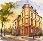 Mehrfamilienhaus, Mehrfamilien-Doppelwohnhaus