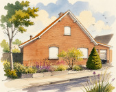 Zweifamilienhaus, Garage