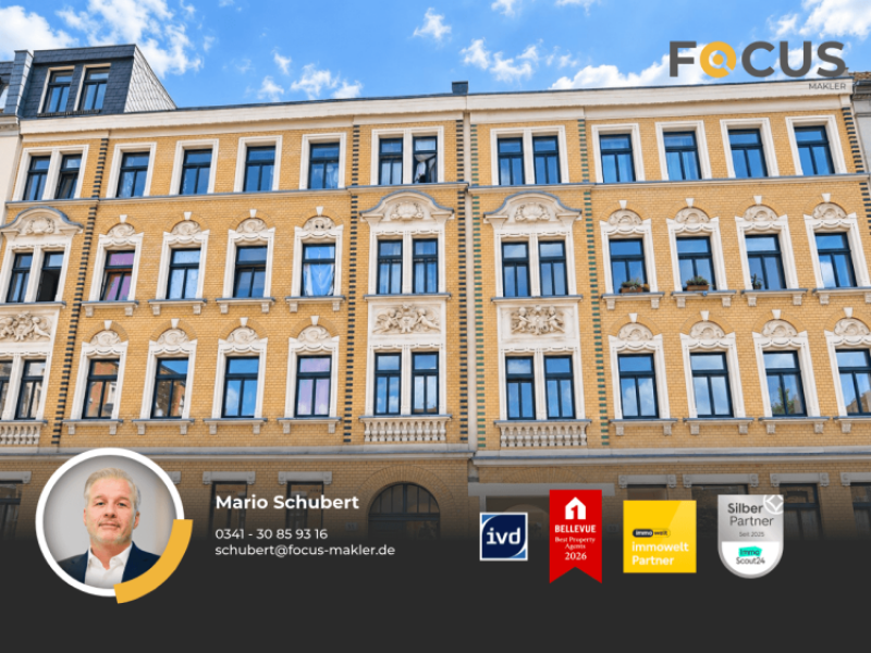 Plagwitz - interessante und neusanierte 3-Raumwohnung mit modernem D…