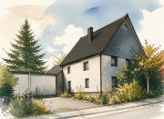 Einfamilienhaus, 2 Garagen