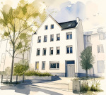 Mahrfamilienhaus und mehrere Nebengebäude