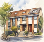 Reihenmittelhaus mit Garage und Miteigentumsanteil an einer Erschlie…