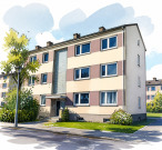 Kfz-Stellplatz, Eigentumswohnung (3 bis 4 Zimmer)